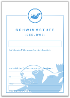 Schwimmstufe
                  Seelöwe - Urkunde A5